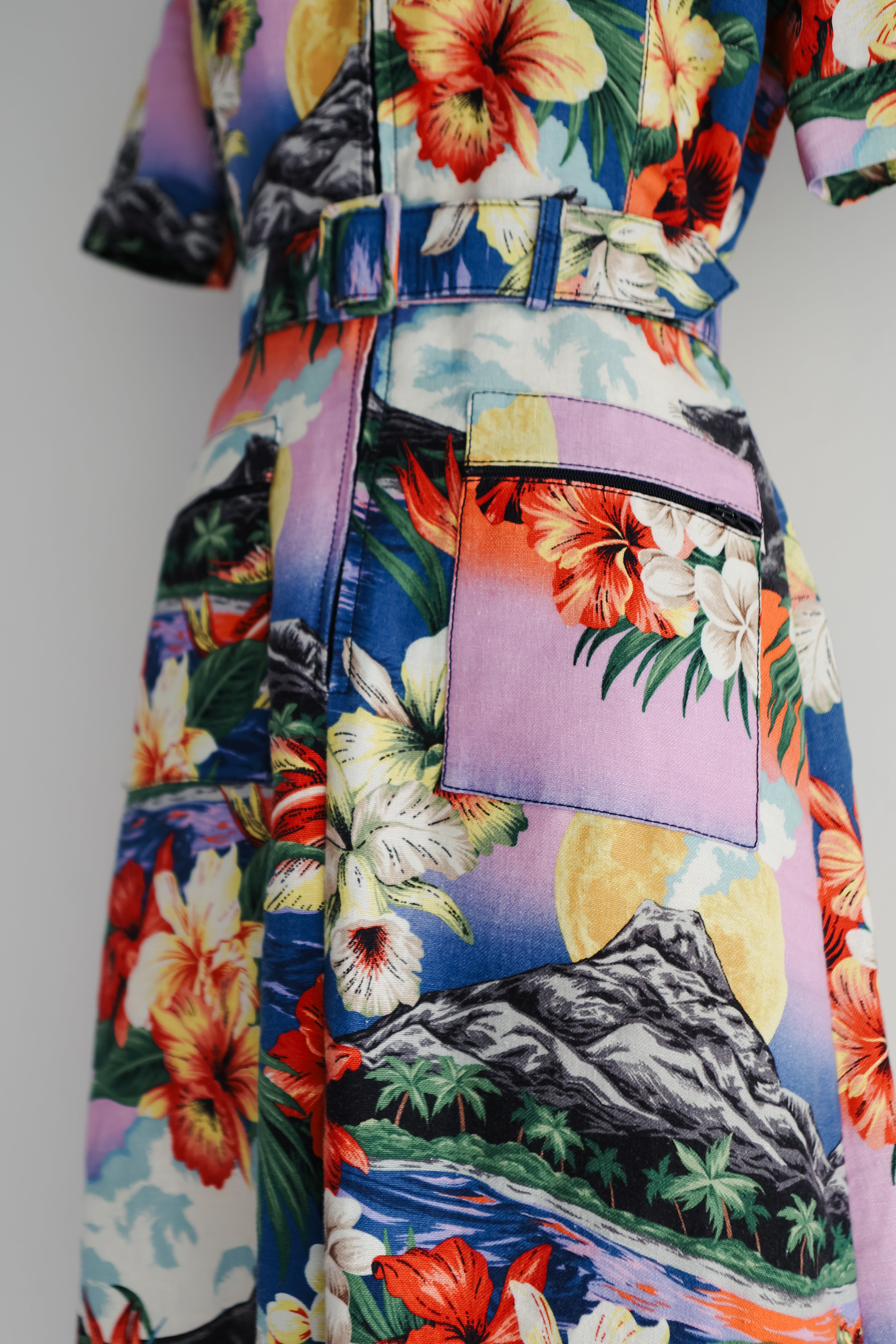 Gucci 2018 Hawaiian Linen Dress