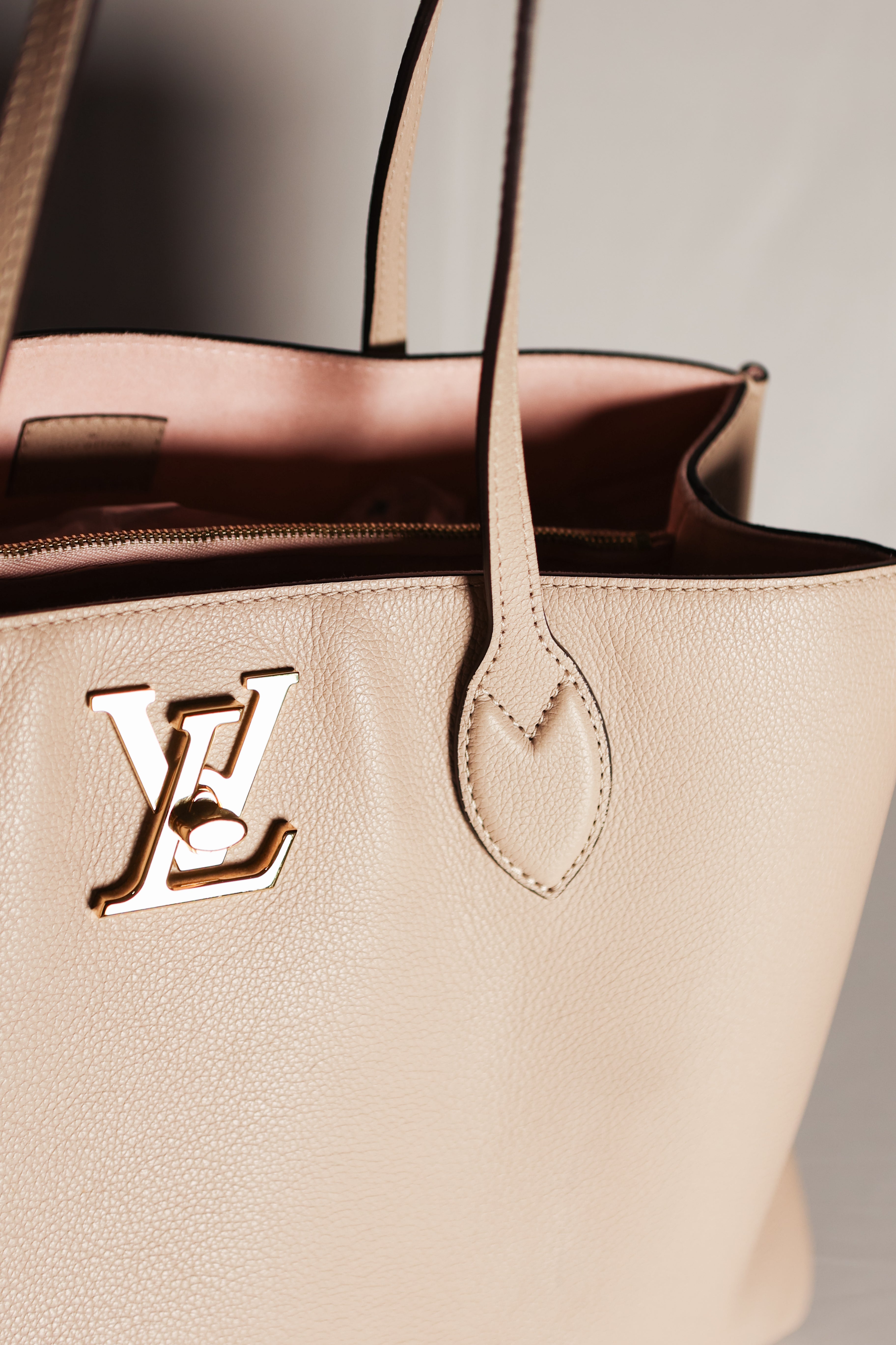 Louis Vuitton Lock Me Shopper Tote Bag Calf