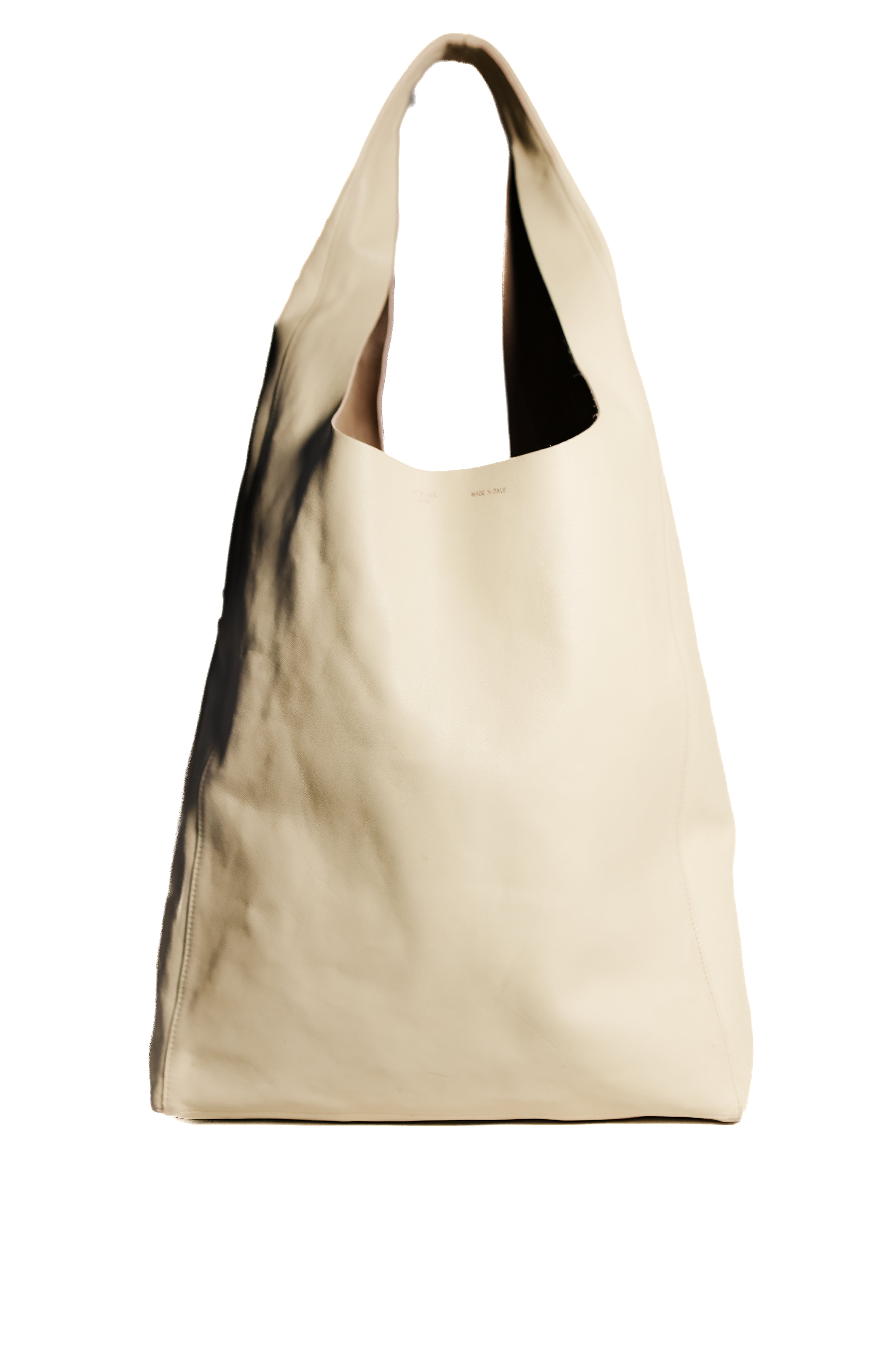 Celine Leather Twisted Cabas Tote