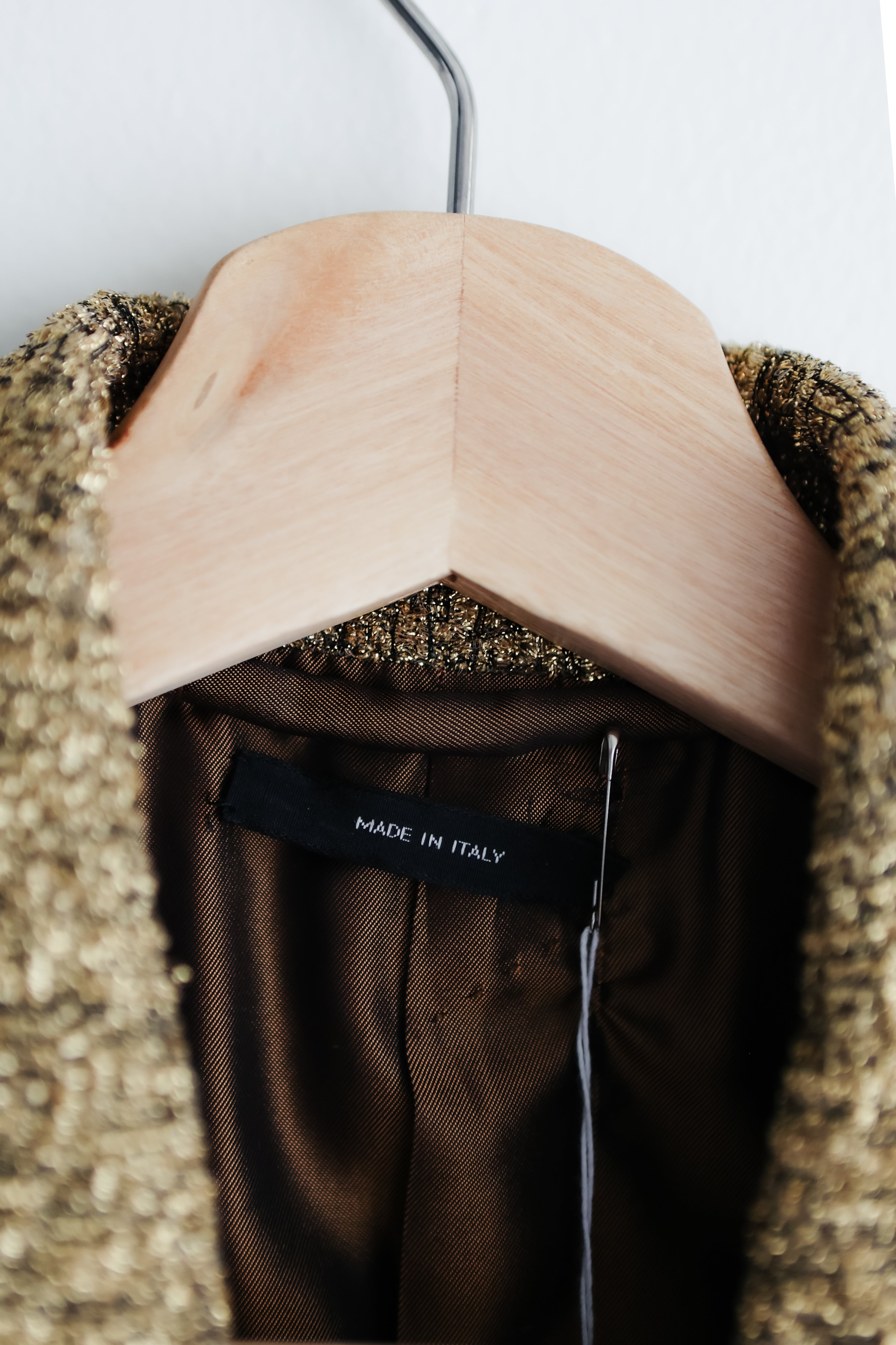 TOM FORD Gold Metallic Blazer sz 34
