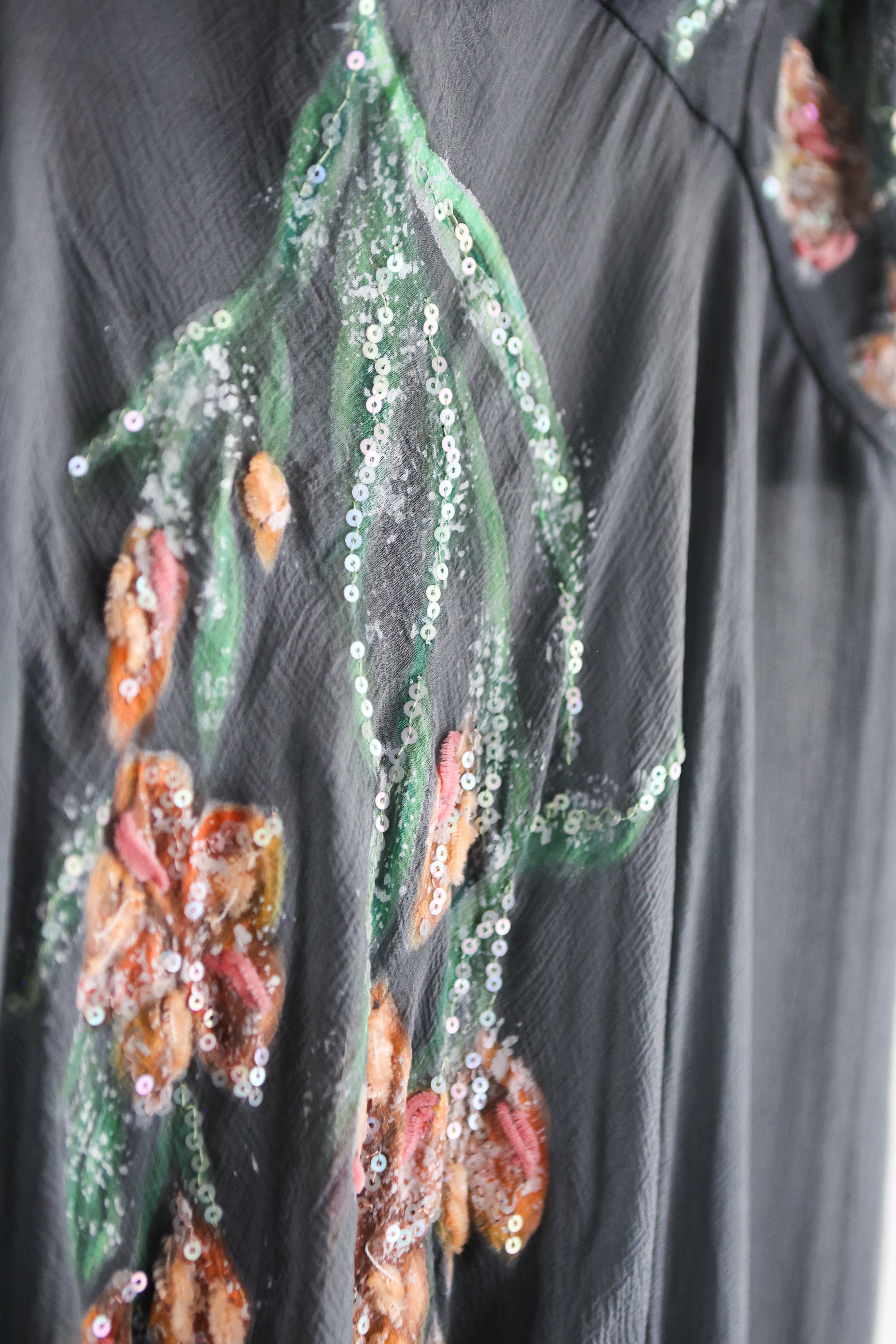 RARE Vintage CHANEL BOUTIQUE Sheer silk runway Dress SS 1993