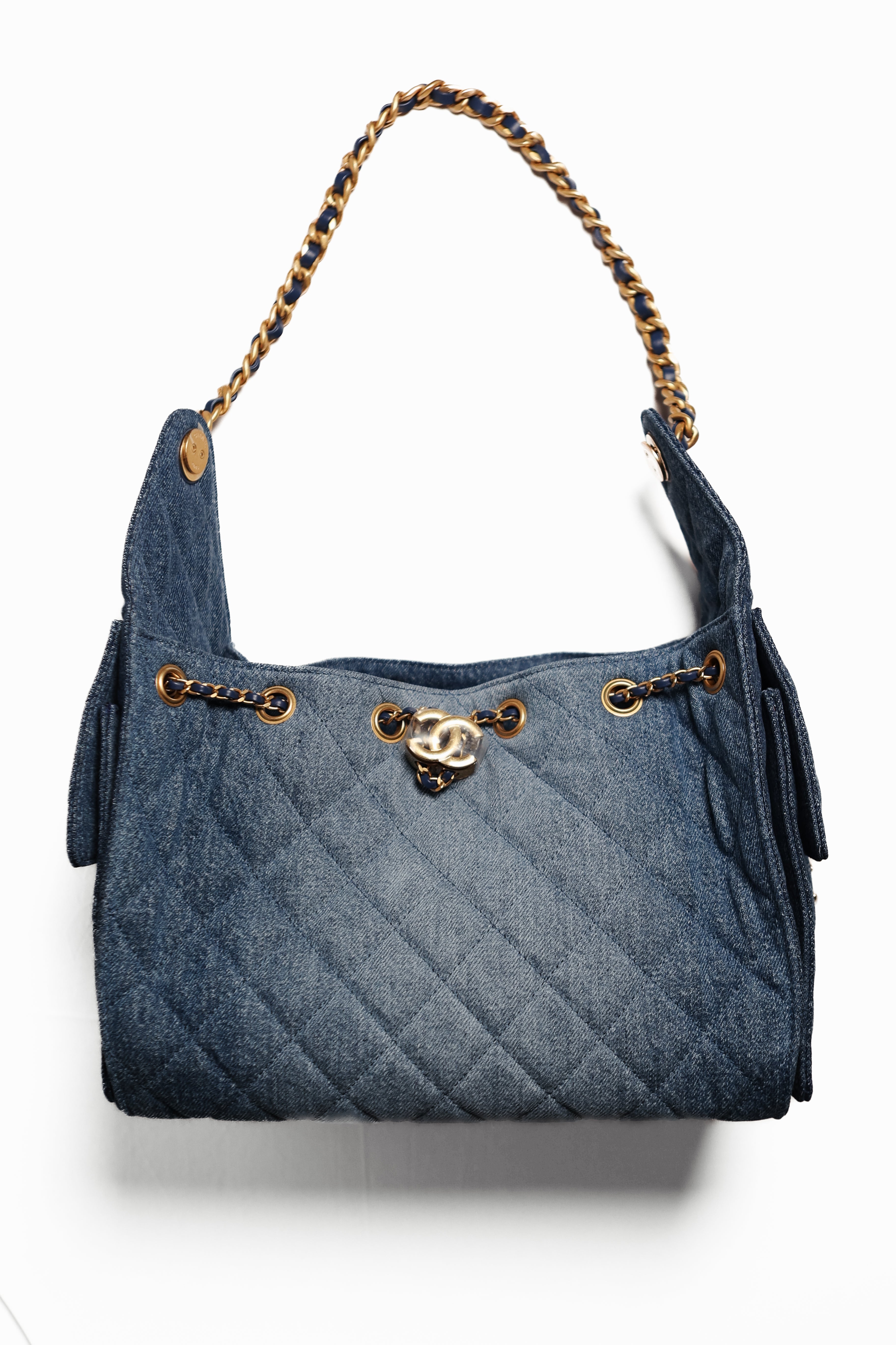 Chanel Small 25 Quilted Denim handbag