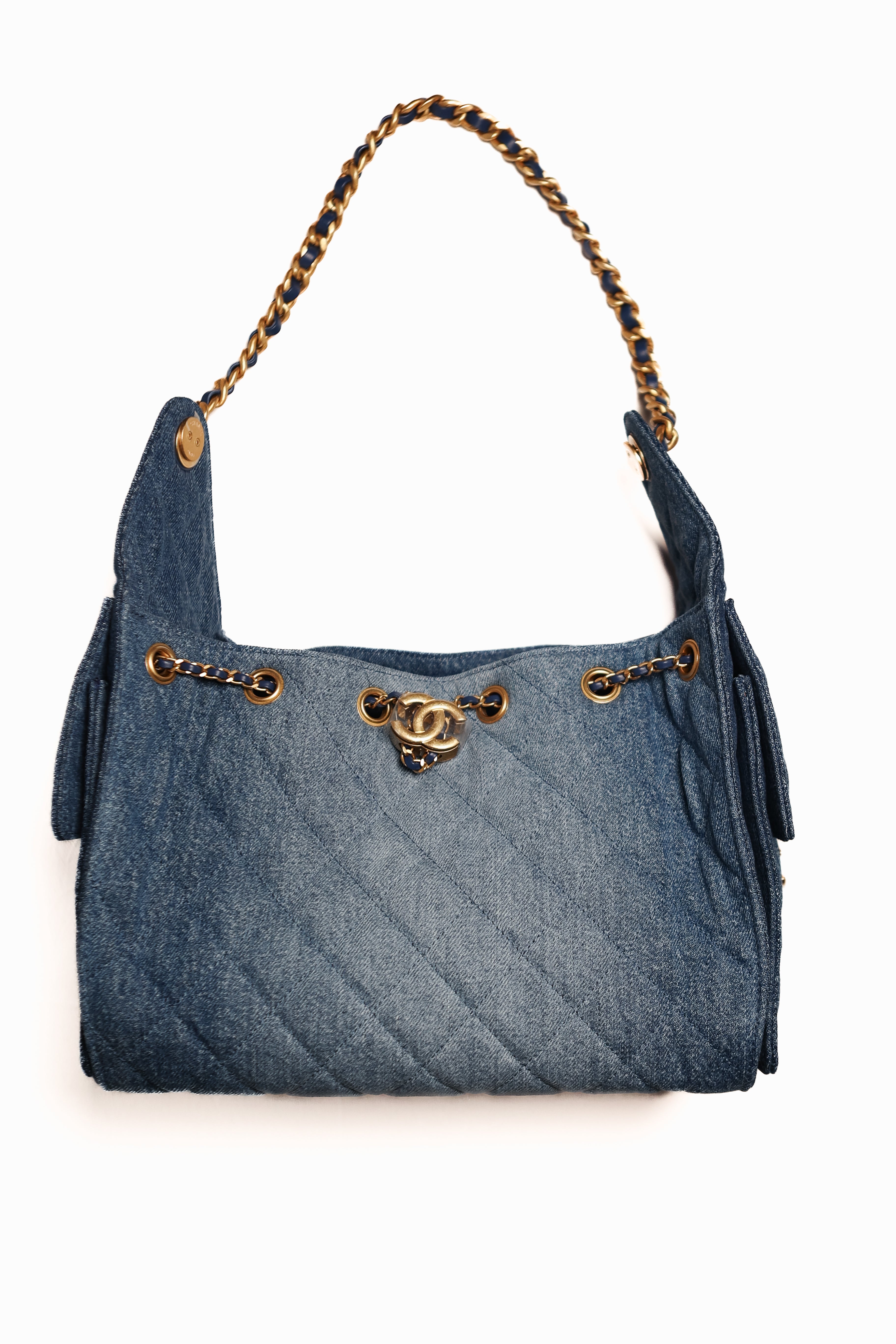 Chanel Small 25 Quilted Denim handbag