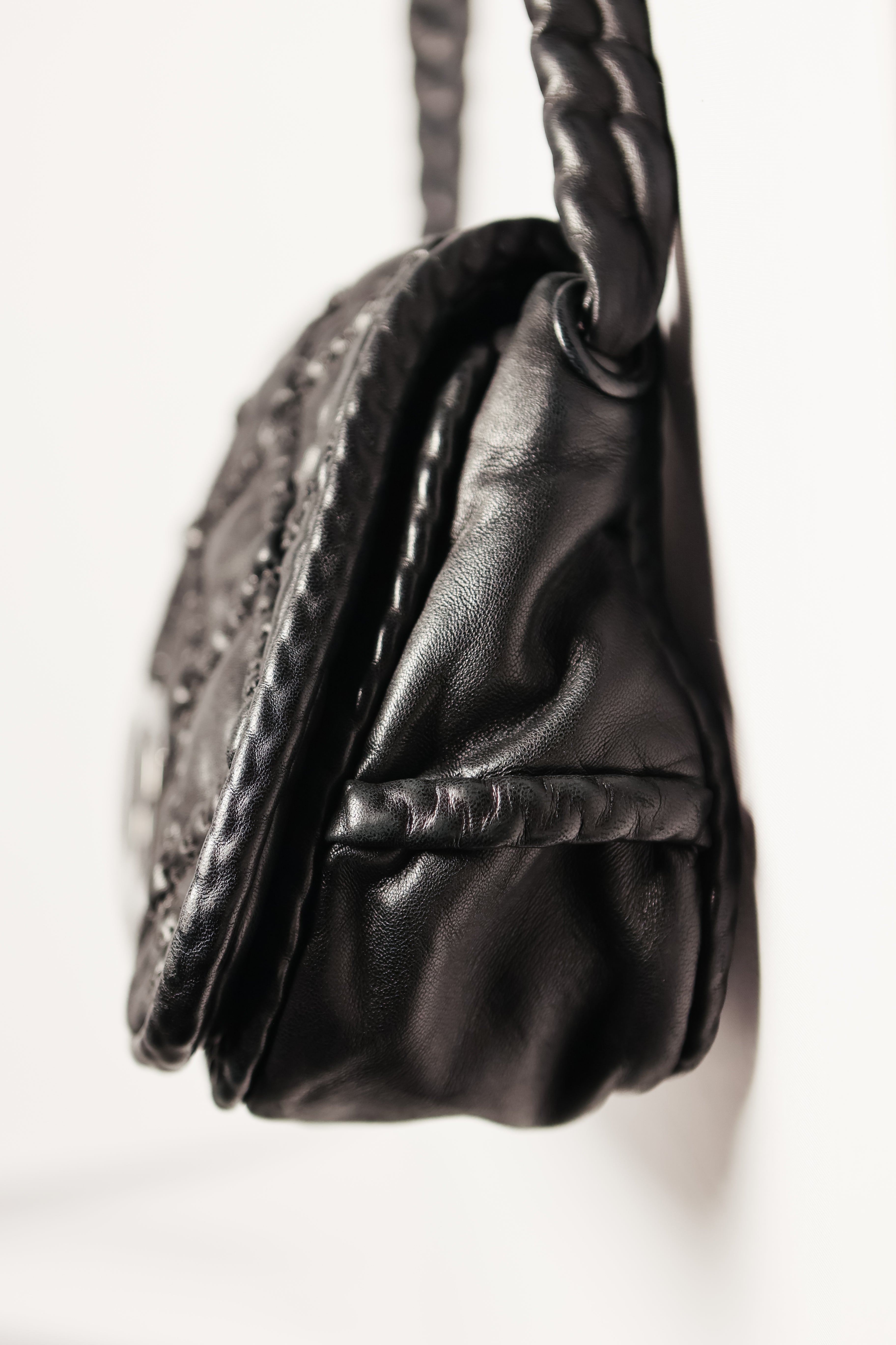 CHANEL Hidden Chain Matelasse Flap Bag