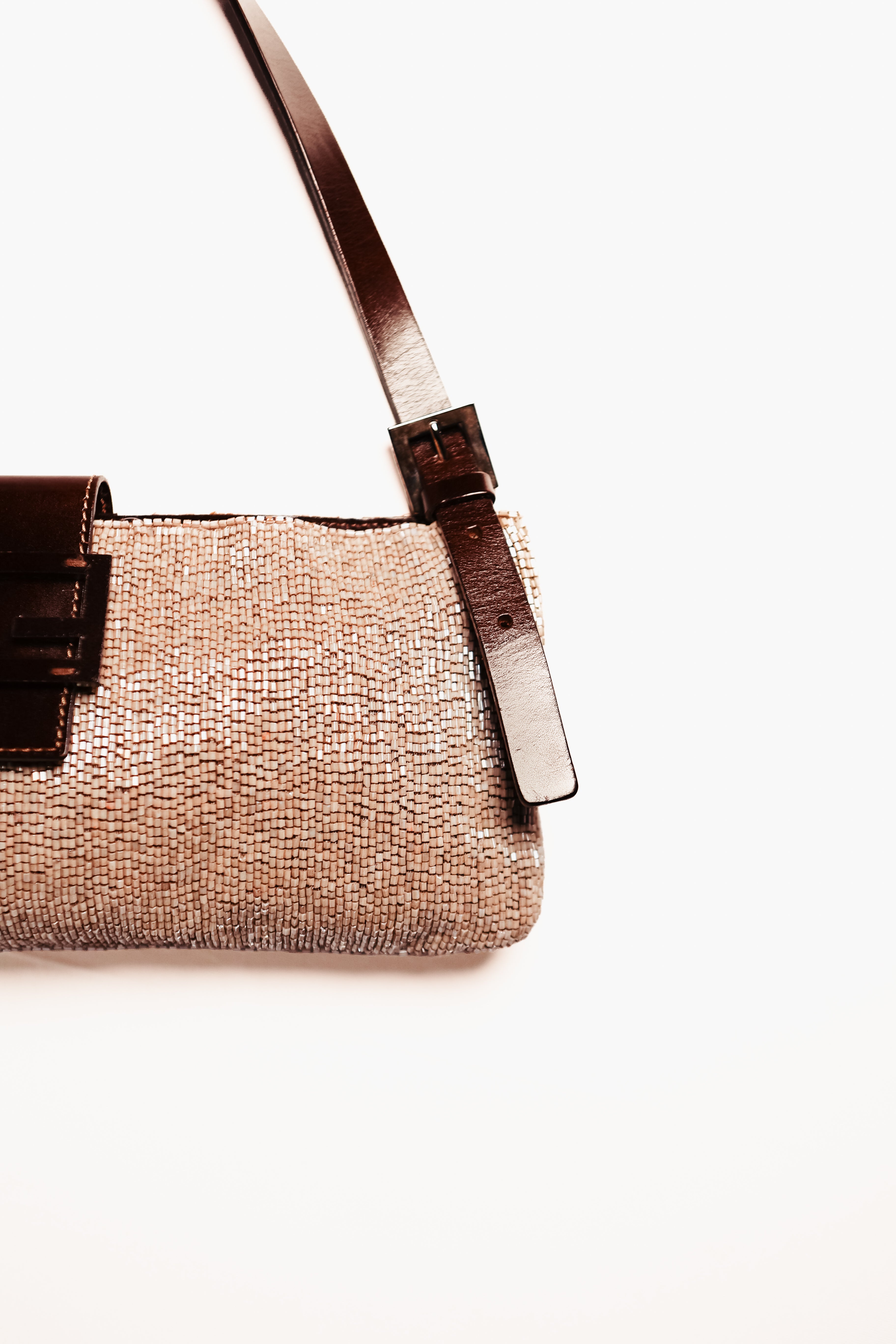 Vintage Fendi Beaded Baguette Bag