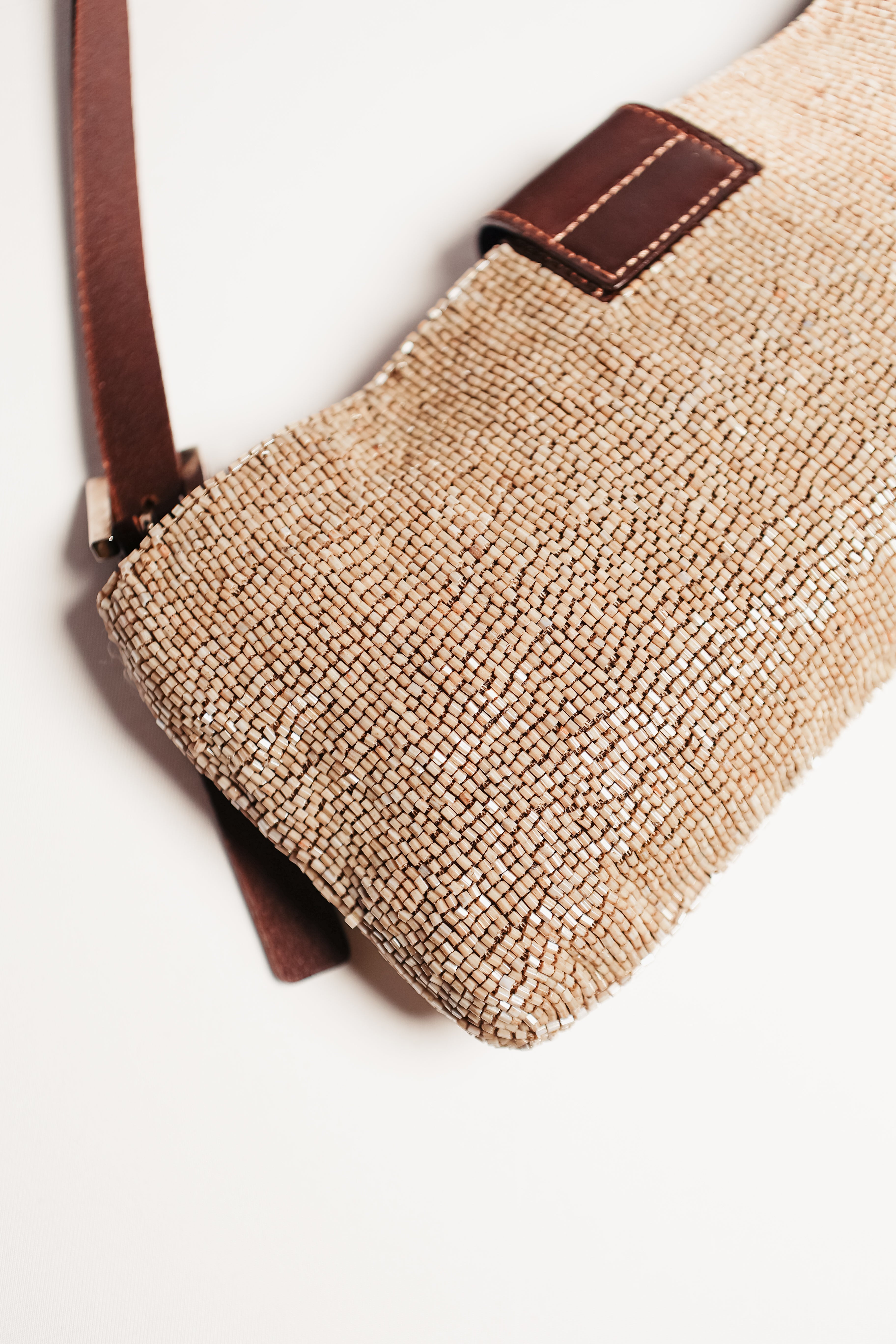 Vintage Fendi Beaded Baguette Bag