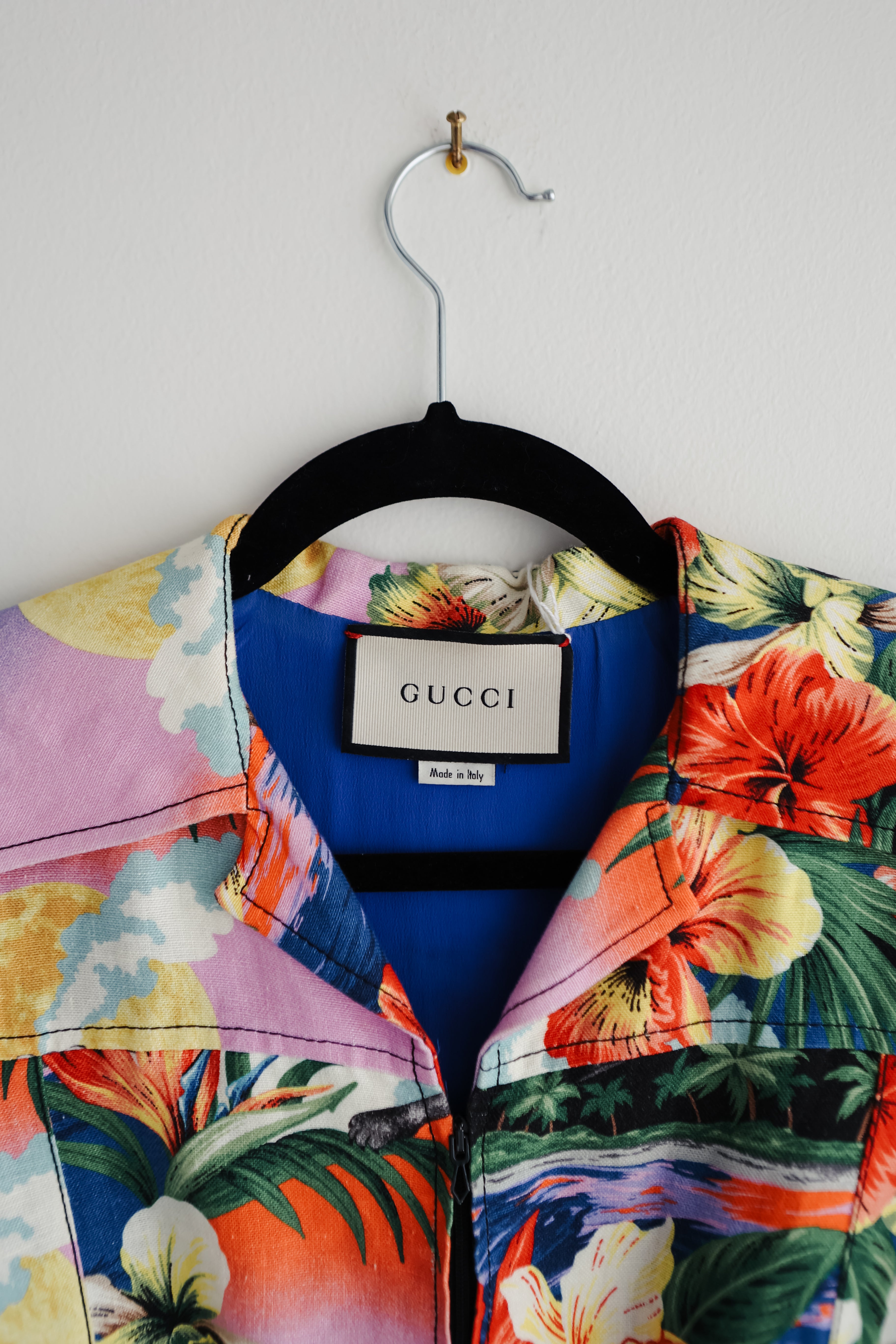 Gucci 2018 Hawaiian Linen Dress