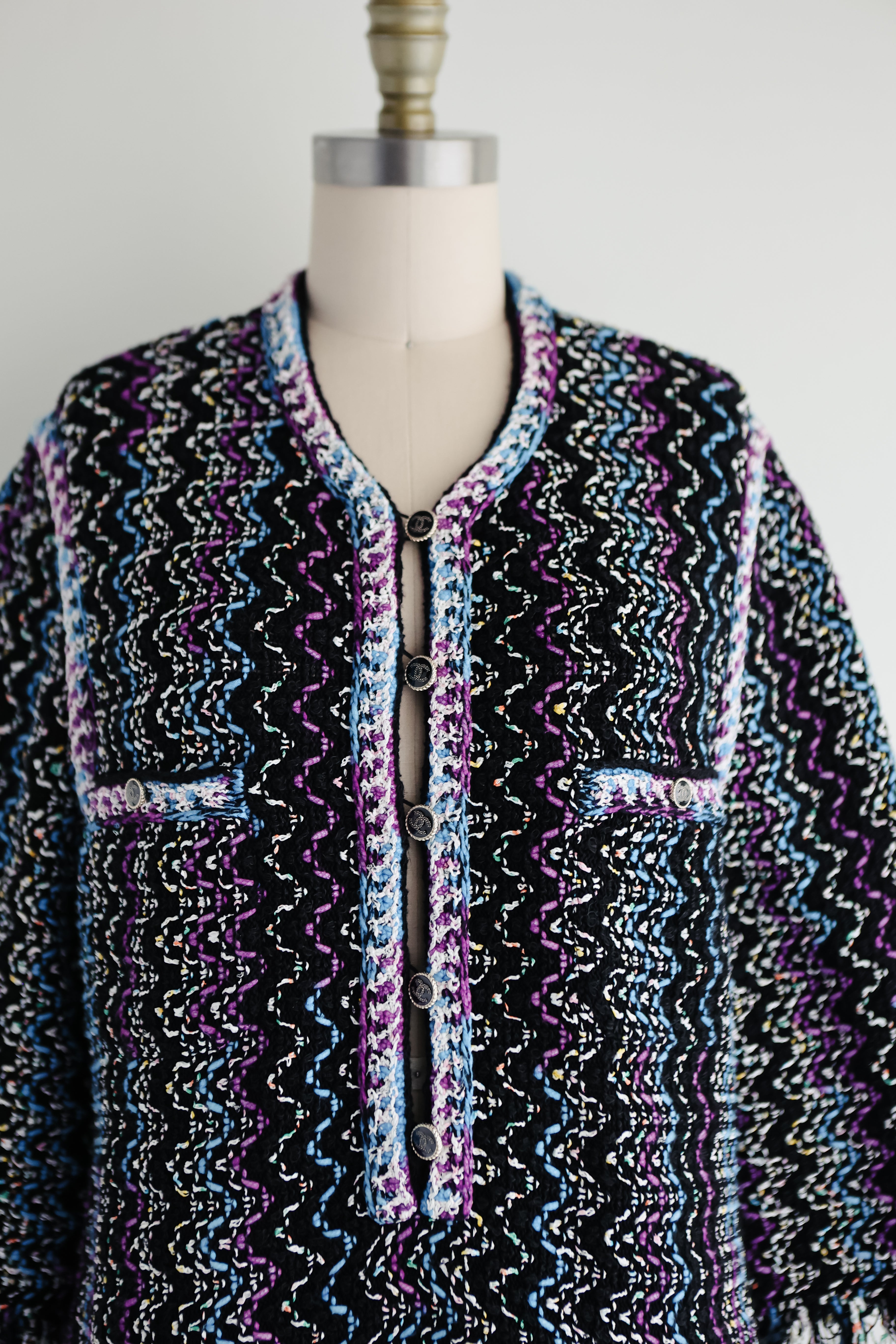 CHANEL Runway Tweed Mini Dress sz 42