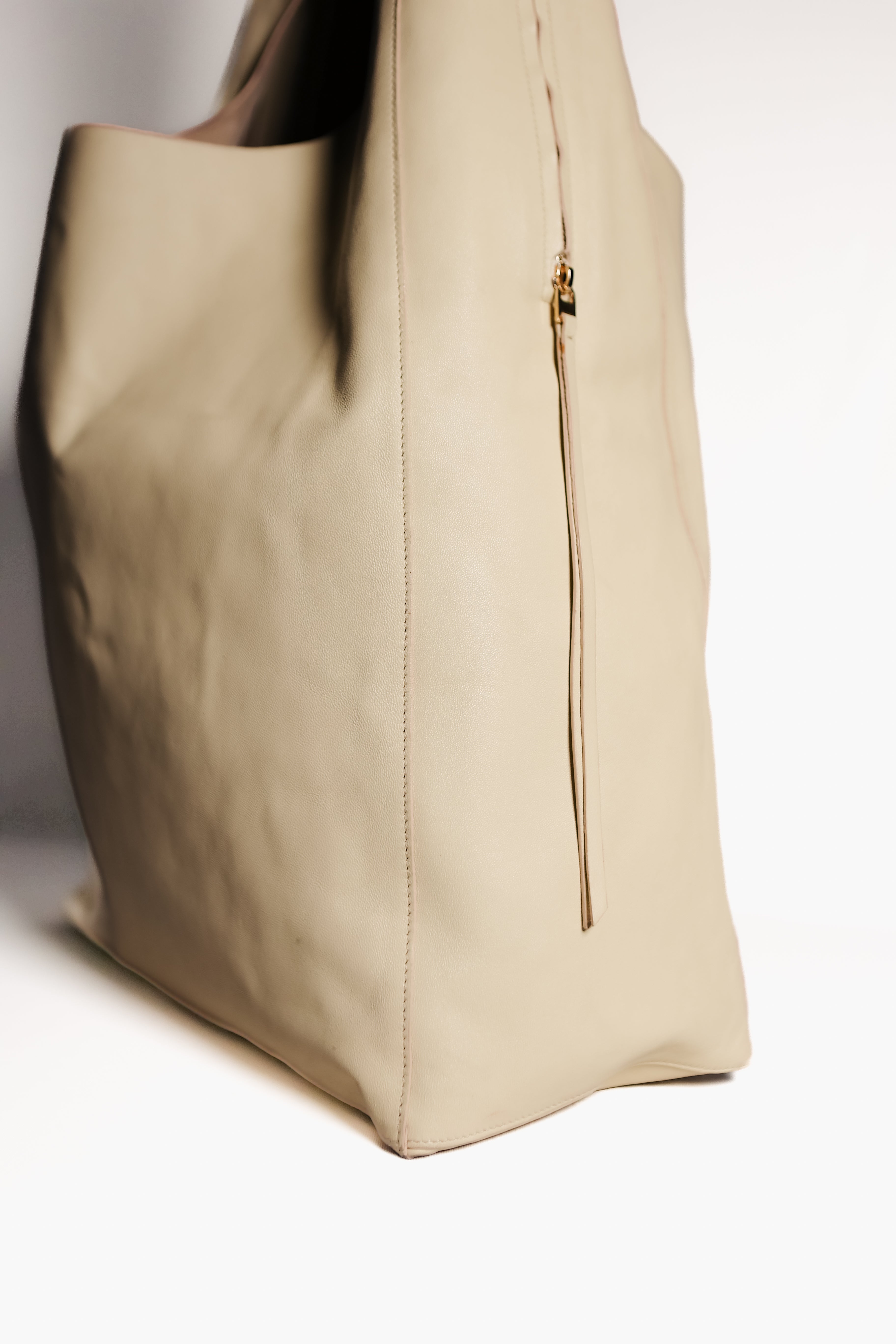 Celine Leather Twisted Cabas Tote