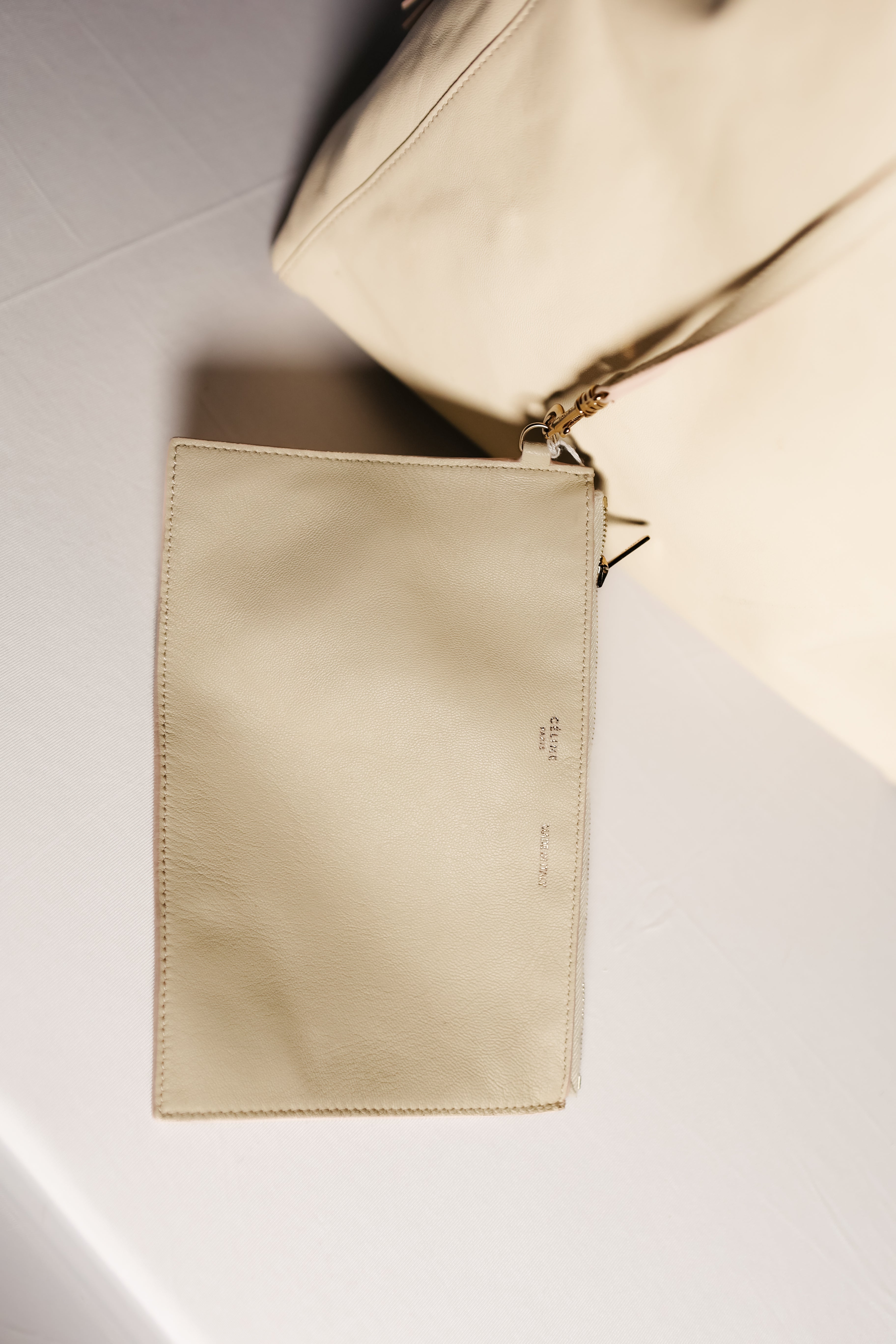 Celine Leather Twisted Cabas Tote