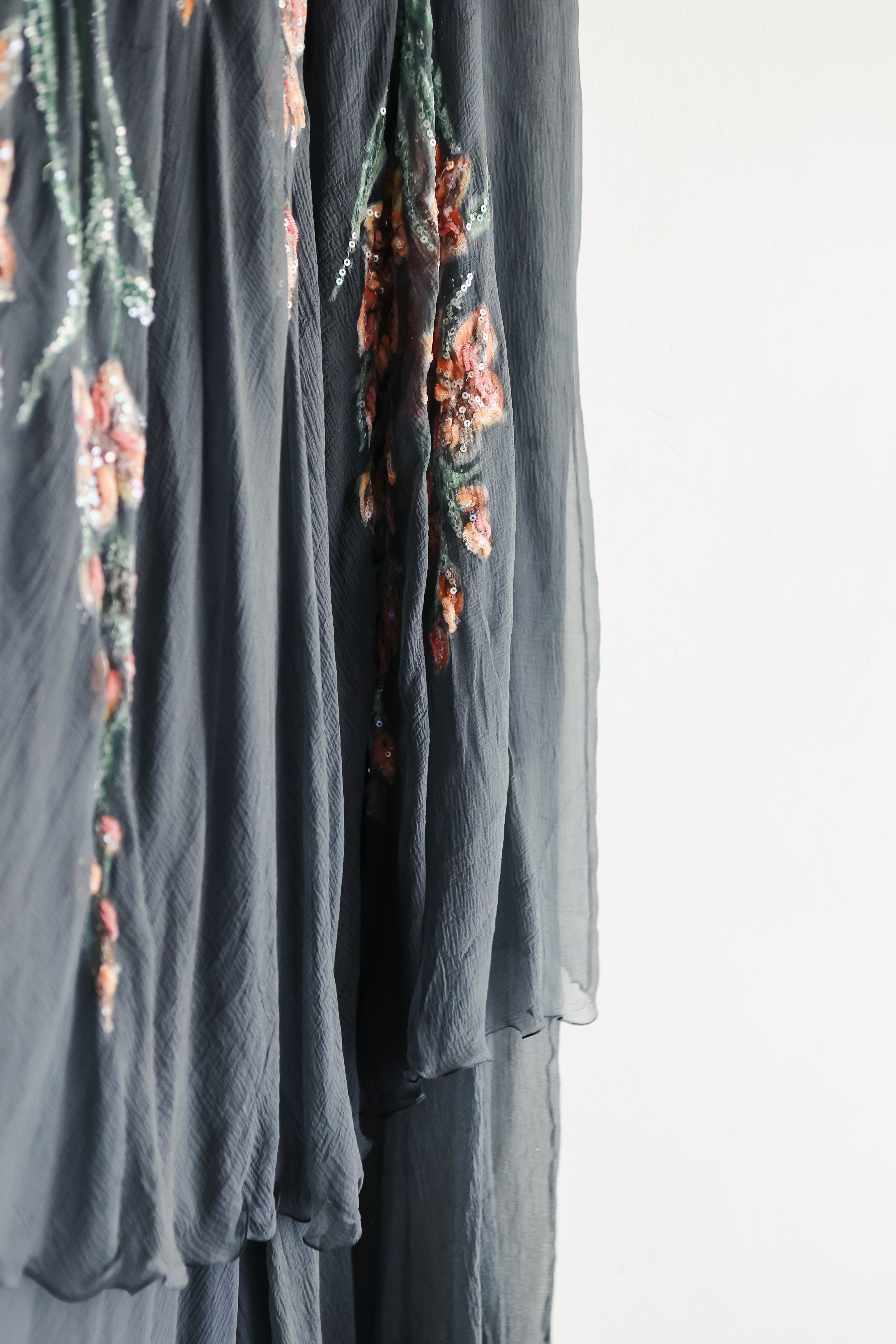 RARE Vintage CHANEL BOUTIQUE Sheer silk runway Dress SS 1993