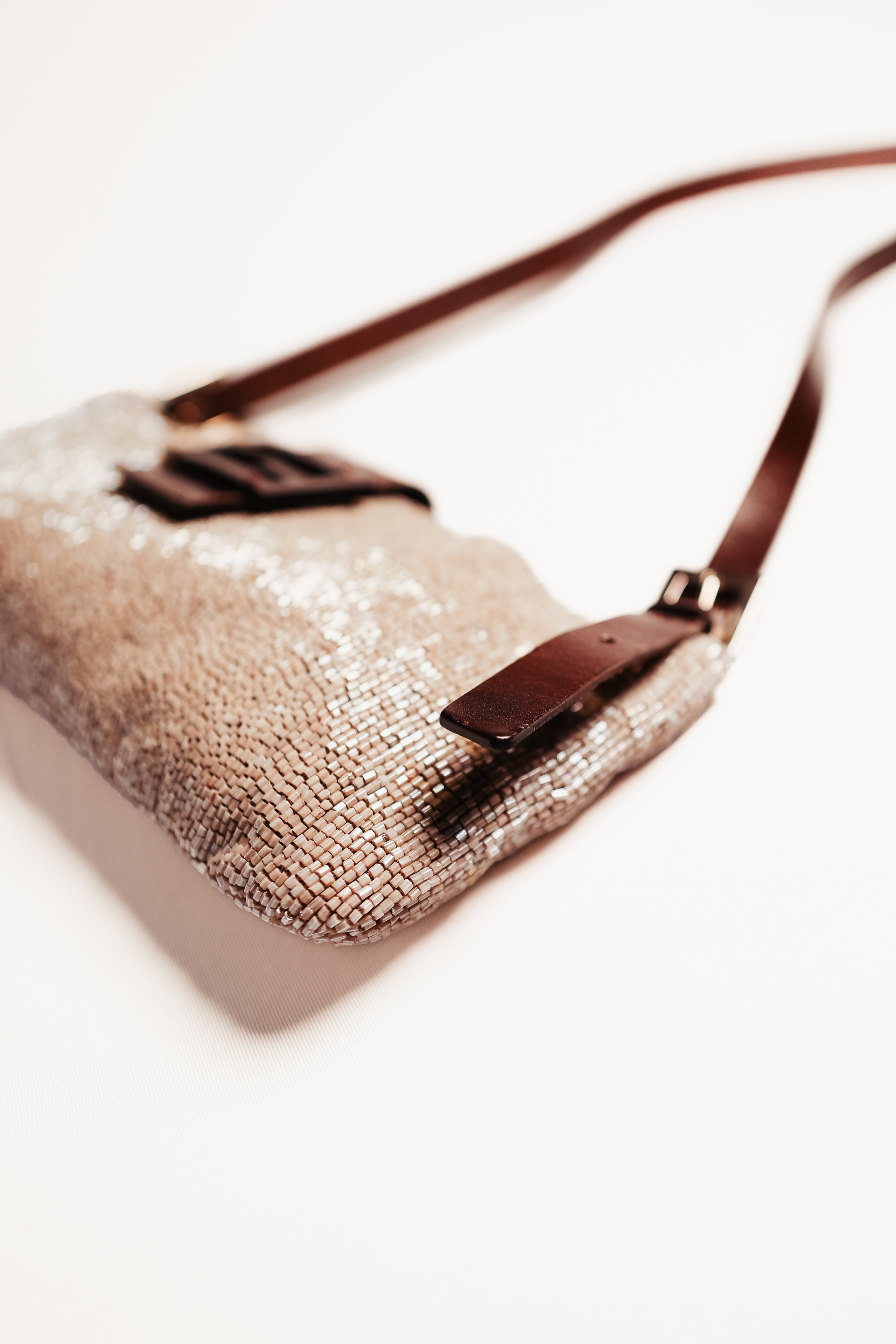 Vintage Fendi Beaded Baguette Bag