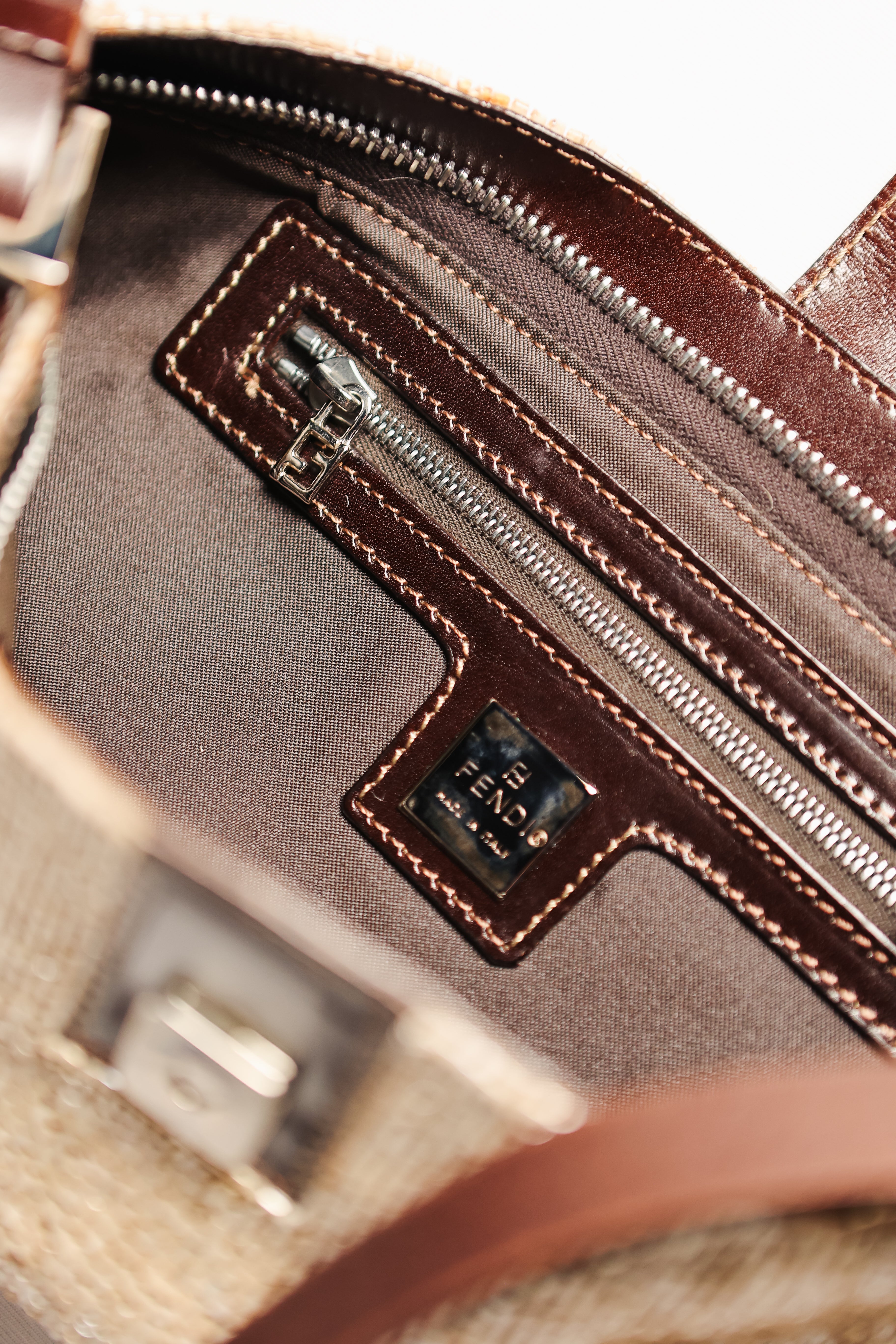 Vintage Fendi Beaded Baguette Bag