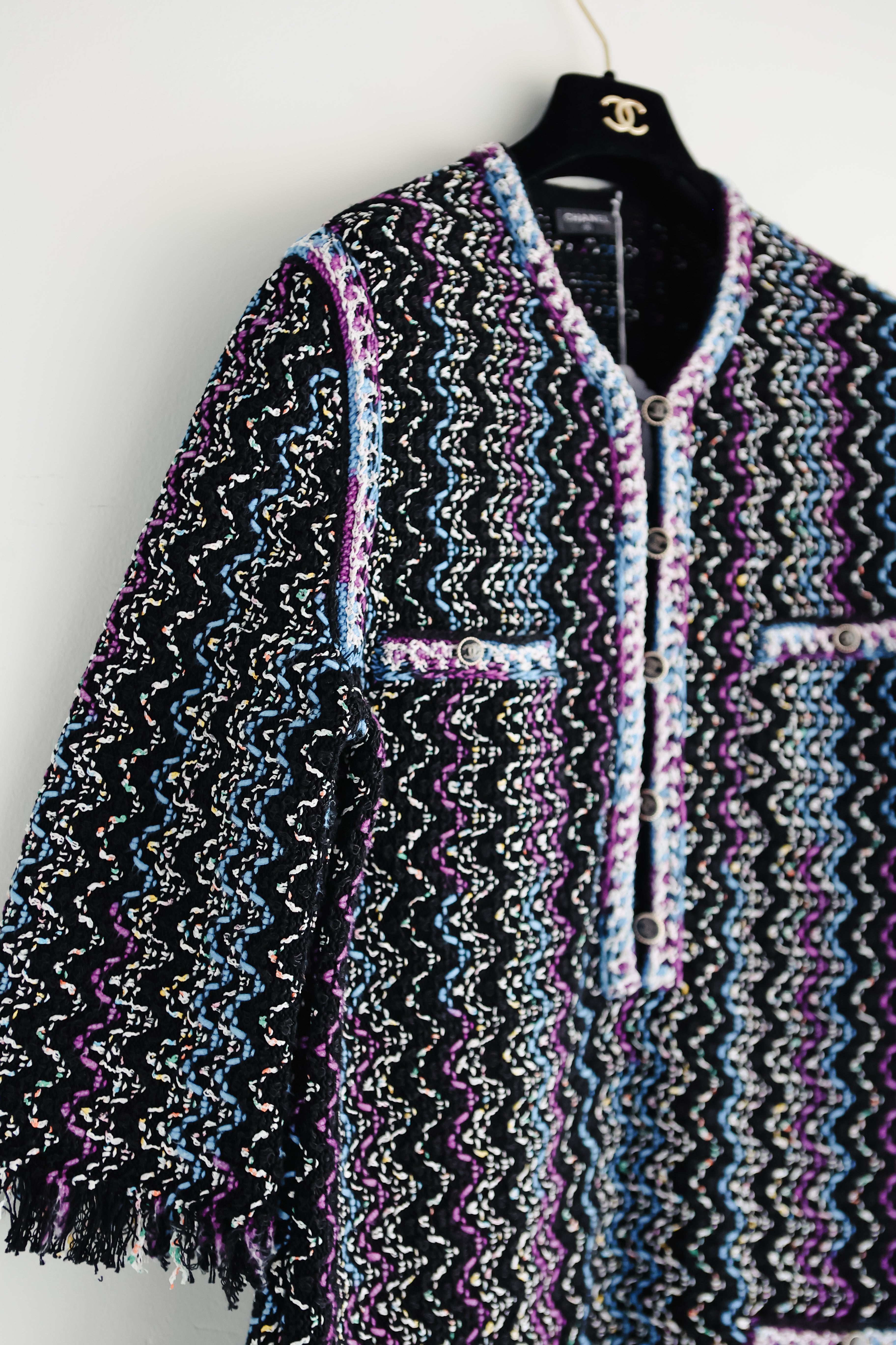 CHANEL Runway Tweed Mini Dress sz 42