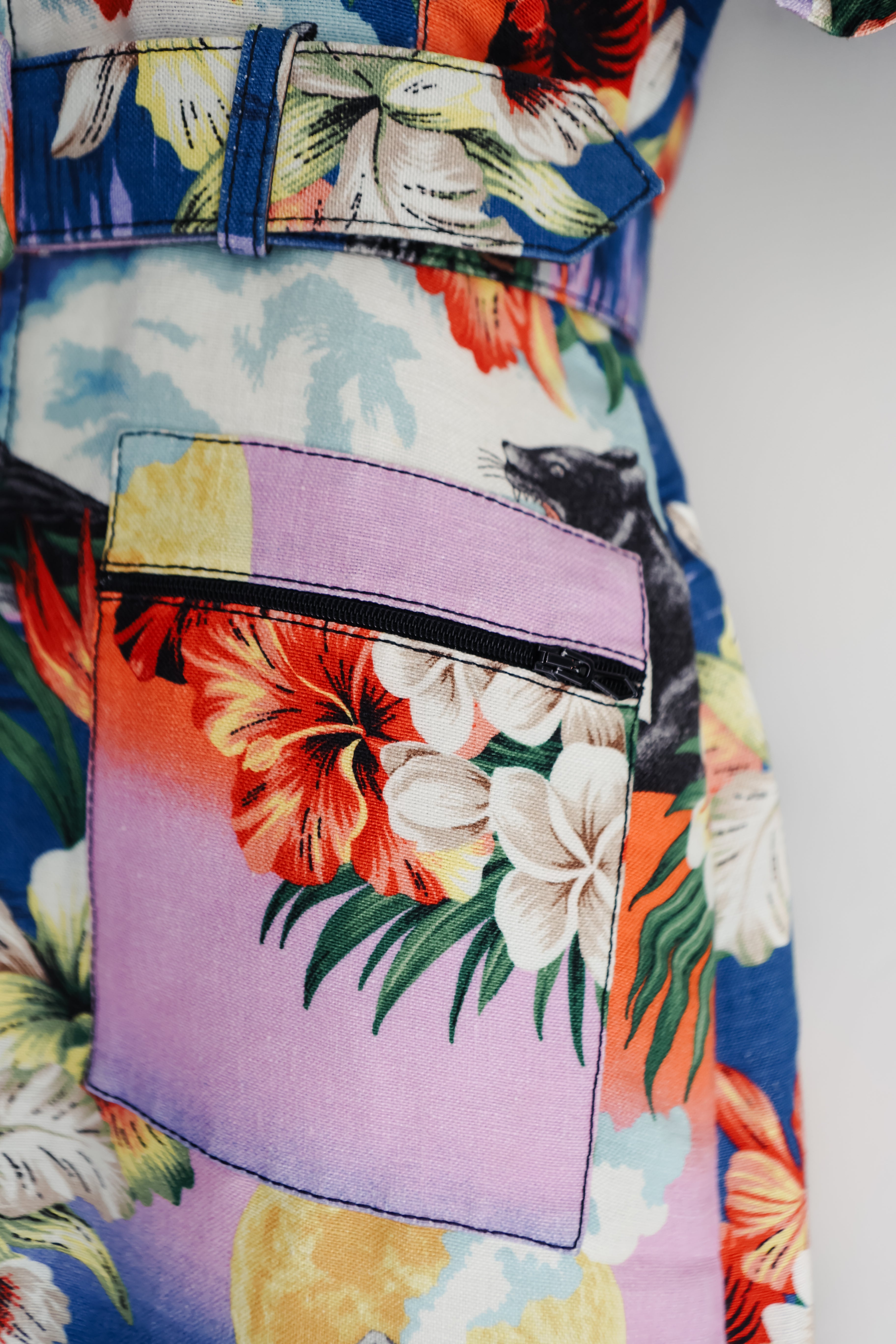 Gucci 2018 Hawaiian Linen Dress