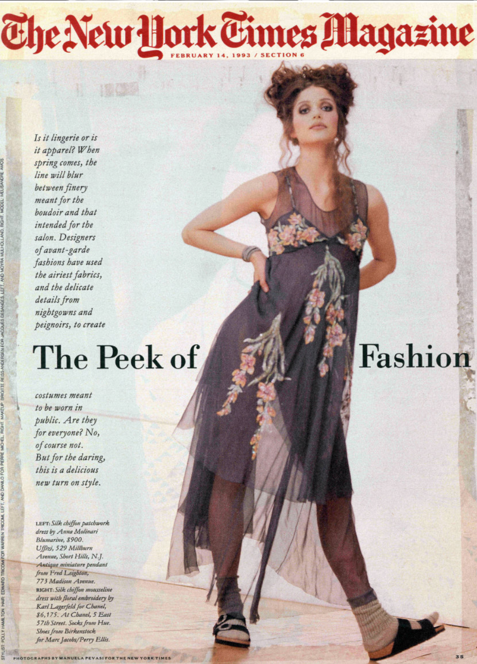 RARE Vintage CHANEL BOUTIQUE Sheer silk runway Dress SS 1993